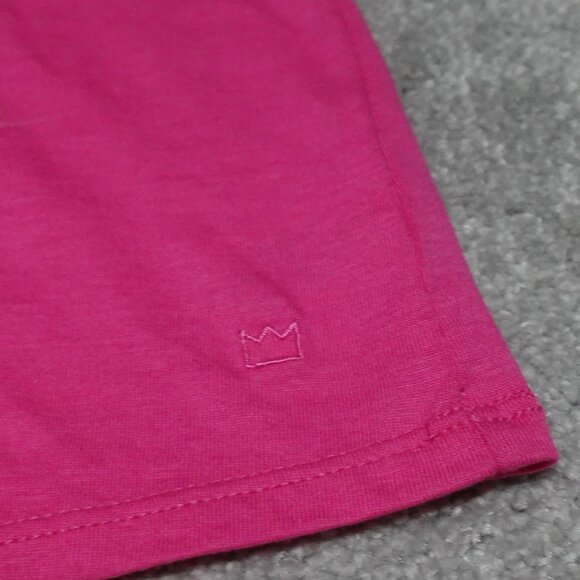 Crown & Ivy T-Shirt Top Women's XS Pink Scoop Neck Short Sleeve Pullover - Picture 3 of 11